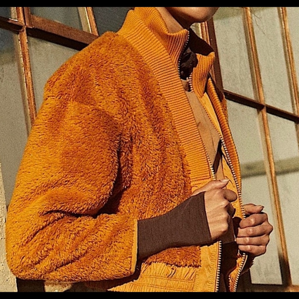 Free People Movement Gear Up Sherpa Zip Front Jacket